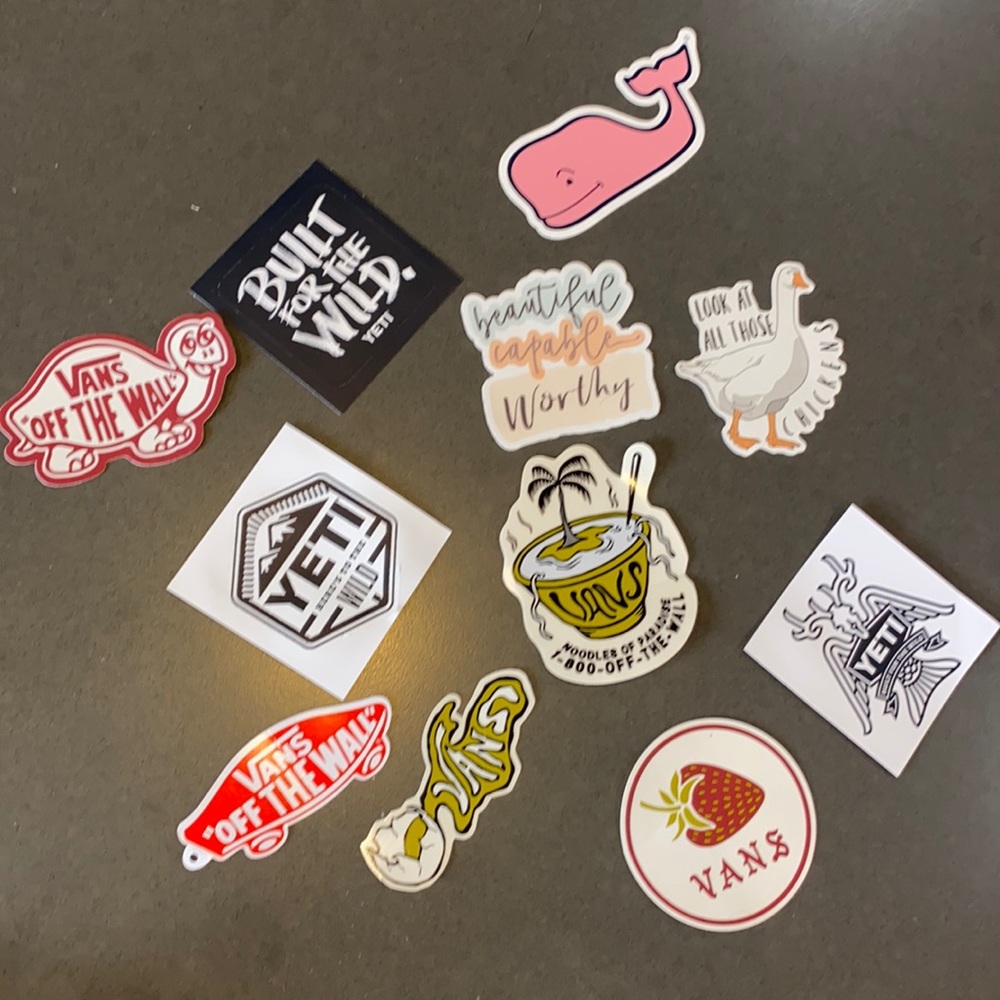 Lot of assorted new stickers